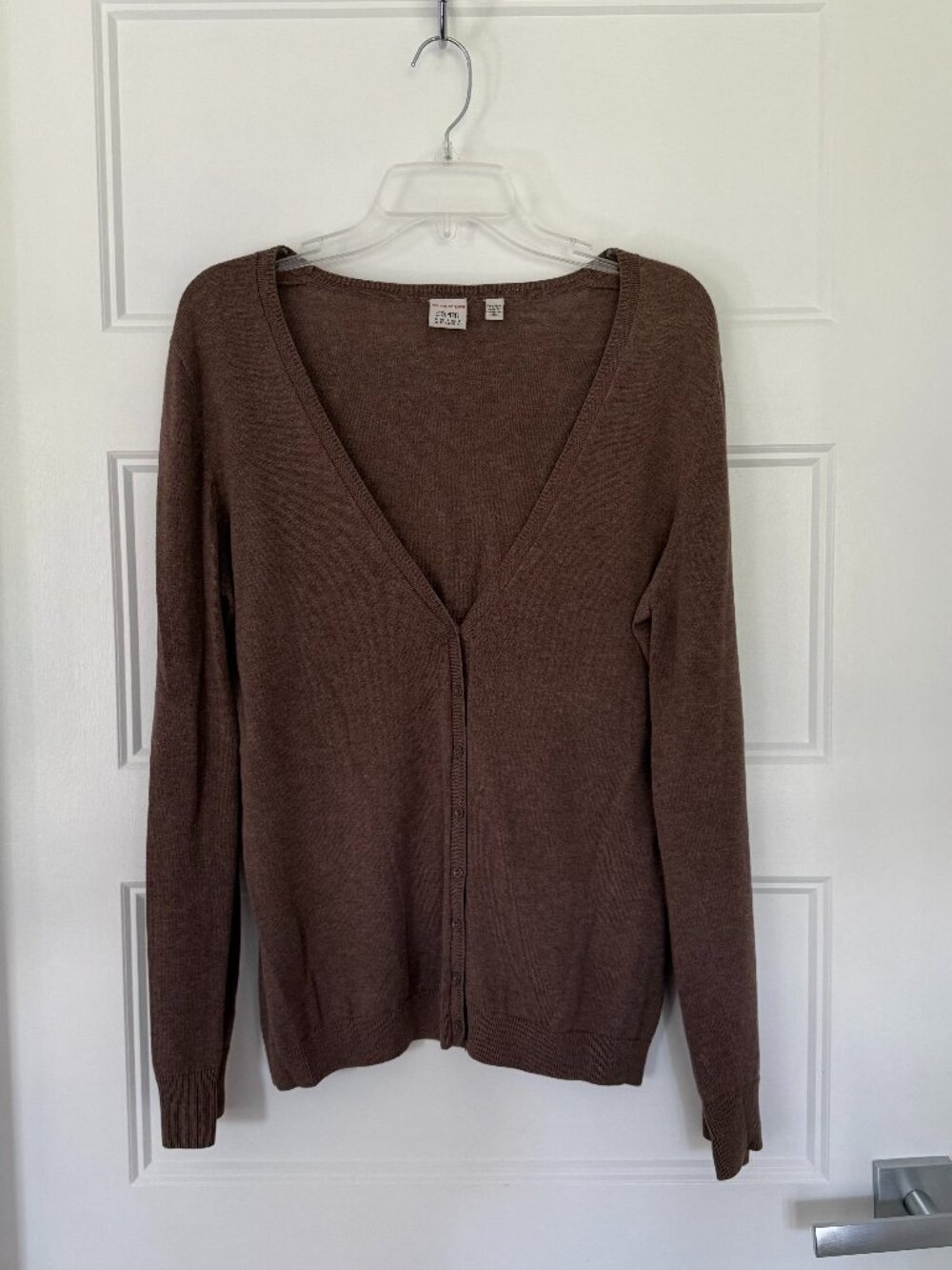 Esprit - Brown Knit VNeck Cardigan - XL